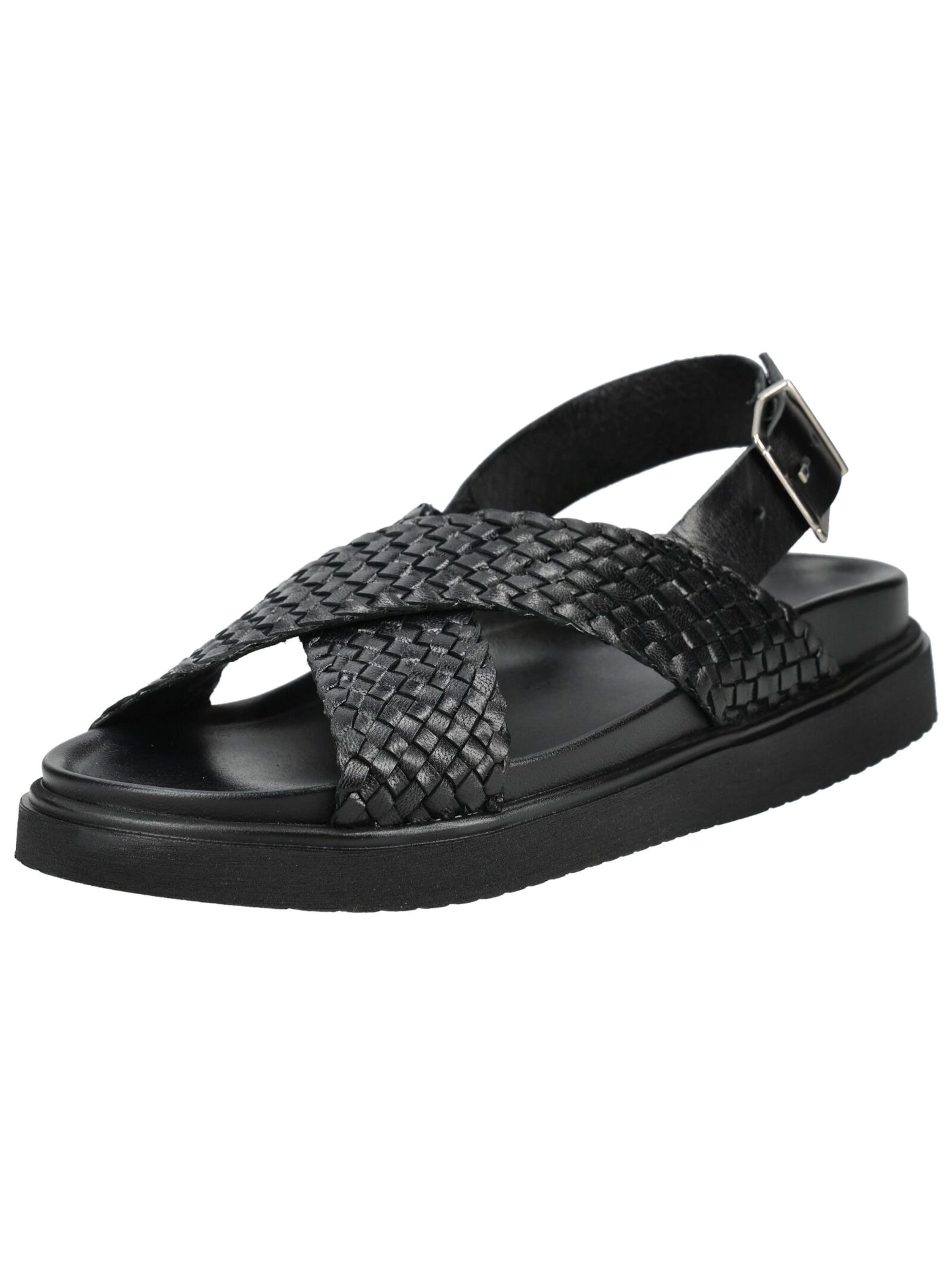 PAVEMENT Sandalen met riem in Zwart: voorkant