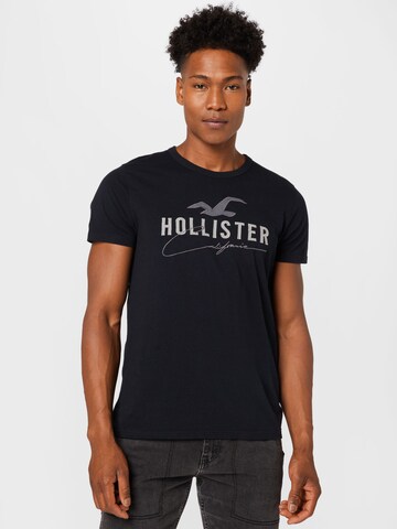 T-Shirt HOLLISTER en noir : devant