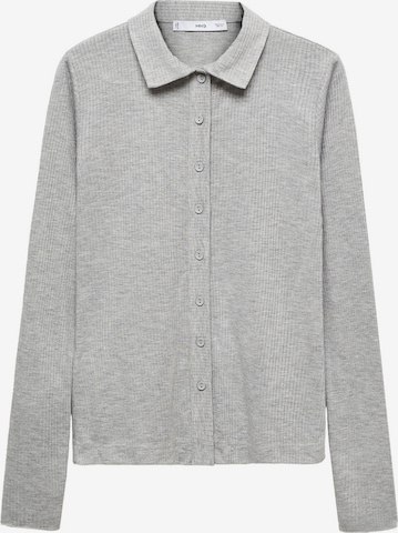 MANGO Blouse 'DAN' in Grijs: voorkant