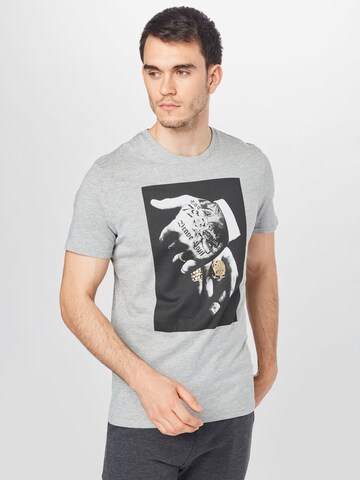 T-Shirt BRAVE SOUL en gris : devant