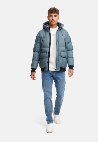 INDICODE JEANS Winterjas 'Paulix' in Blauw