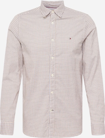 TOMMY HILFIGER Slim fit Button Up Shirt in Orange: front