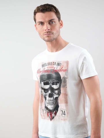 T-Shirt 'Clem' Deeluxe en blanc