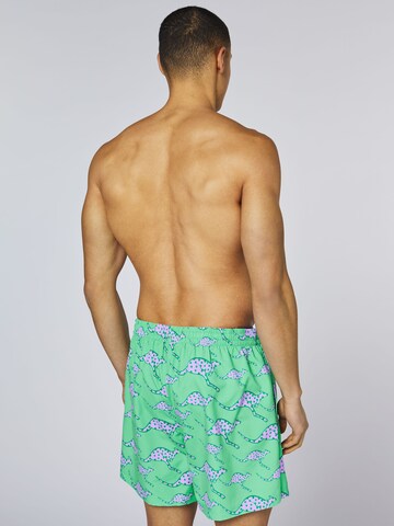 CHIEMSEE Board Shorts ' im angesagten Alloverprint ' in Green