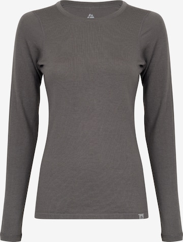 DANISH ENDURANCE Funktionsshirt 'Women's Merino Long Sleeved Shirt' in Braun: predná strana