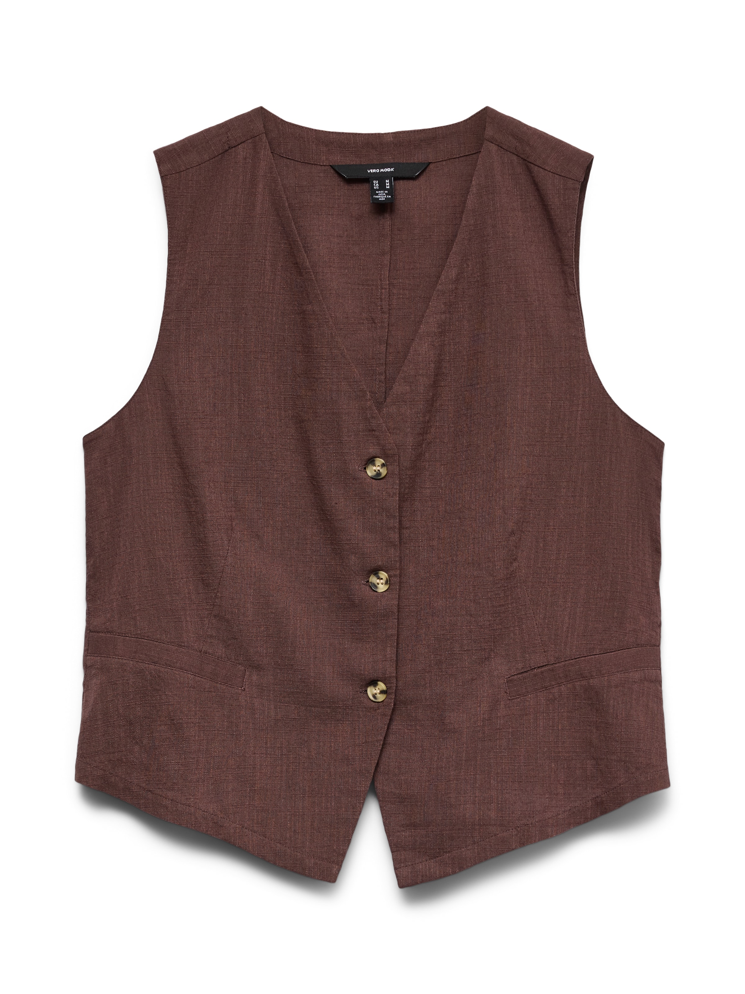 VERO MODA Suit Vest 'VMCaia' in Brown: front