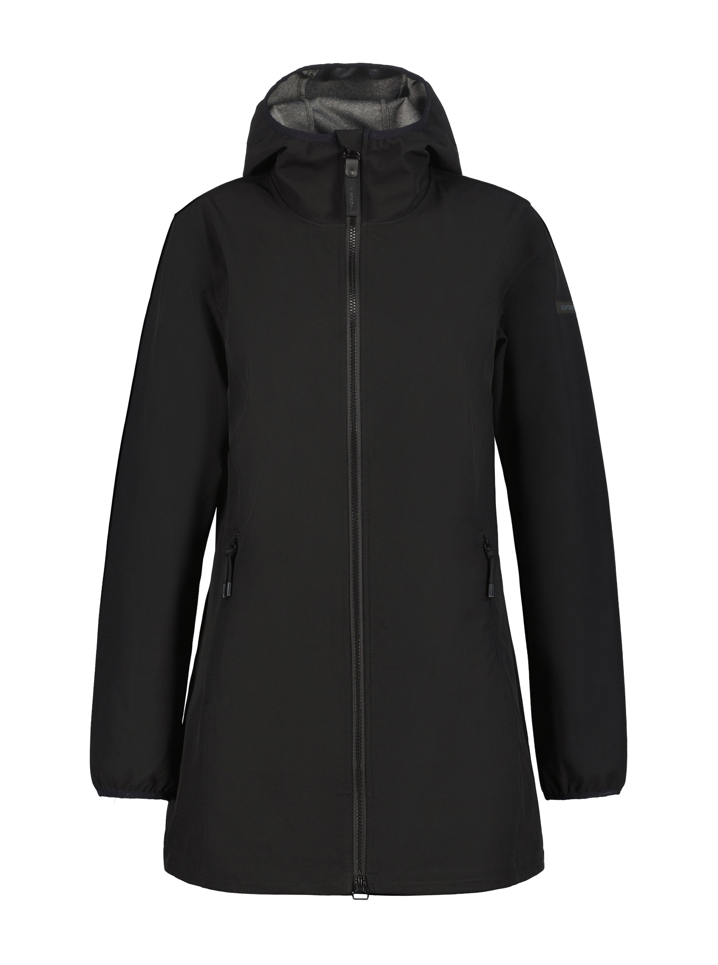 ICEPEAK Softshelljacke 'Albany' in Schwarz: Vorderseite