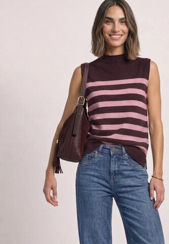 STREET ONE Pullunder mit Turtle Neck und Rollkanten in Rot: Vorderseite