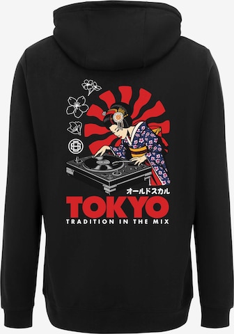 Oldskull Sweatshirt 'Asian Neon Djane Logo Graphic' in Schwarz: Vorderseite