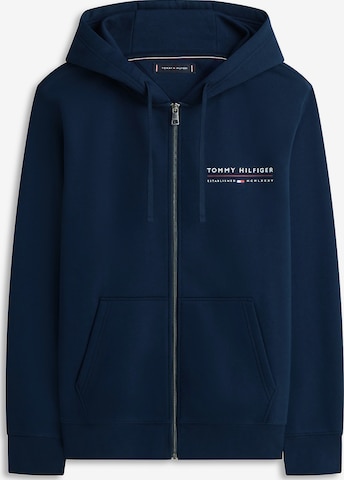 TOMMY HILFIGER Sweatjacke in Blau: Vorderseite