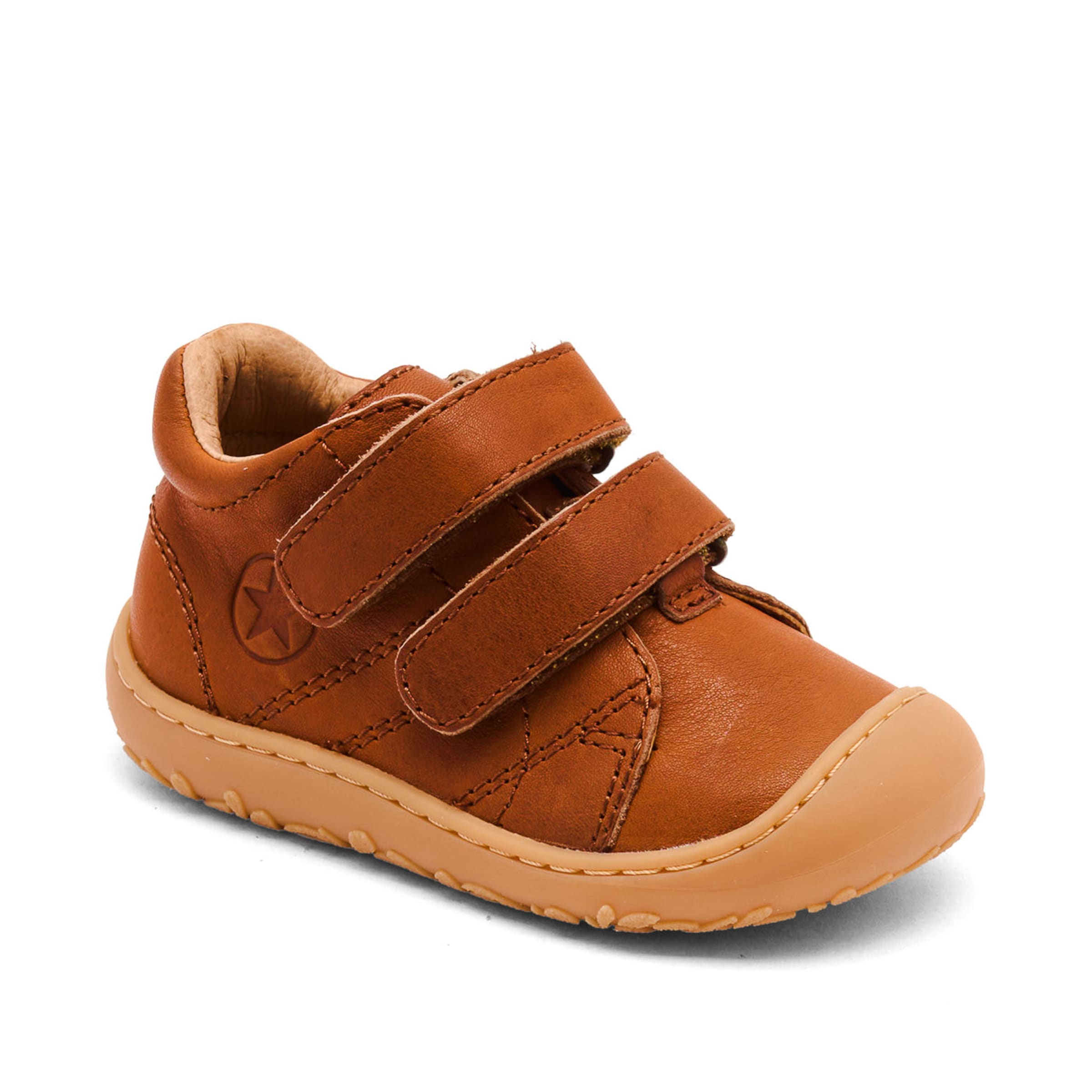BISGAARD First-Step Shoes in Brown: front