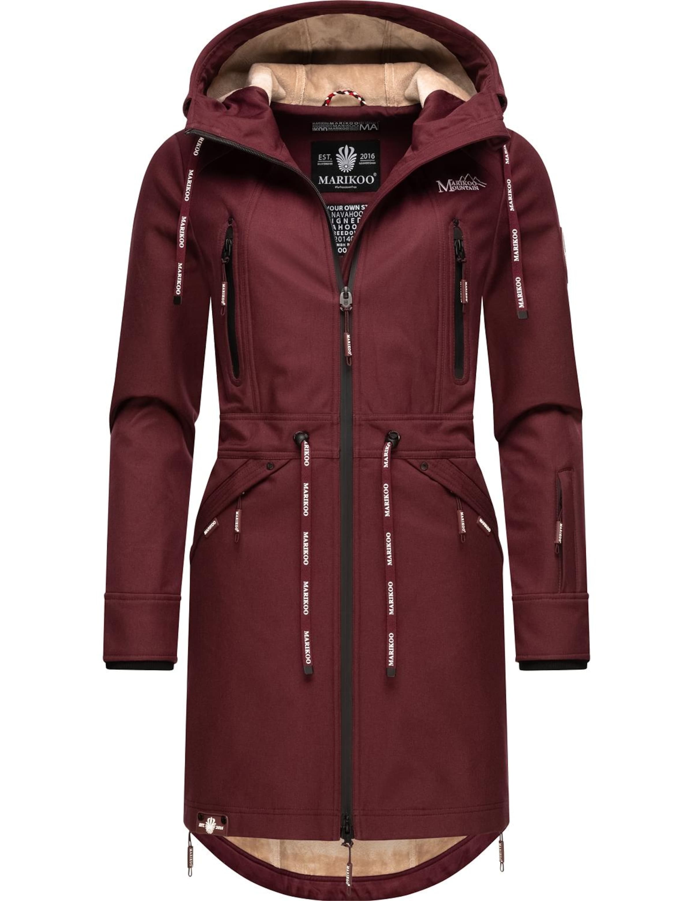 Parka mi-saison MARIKOO en rouge