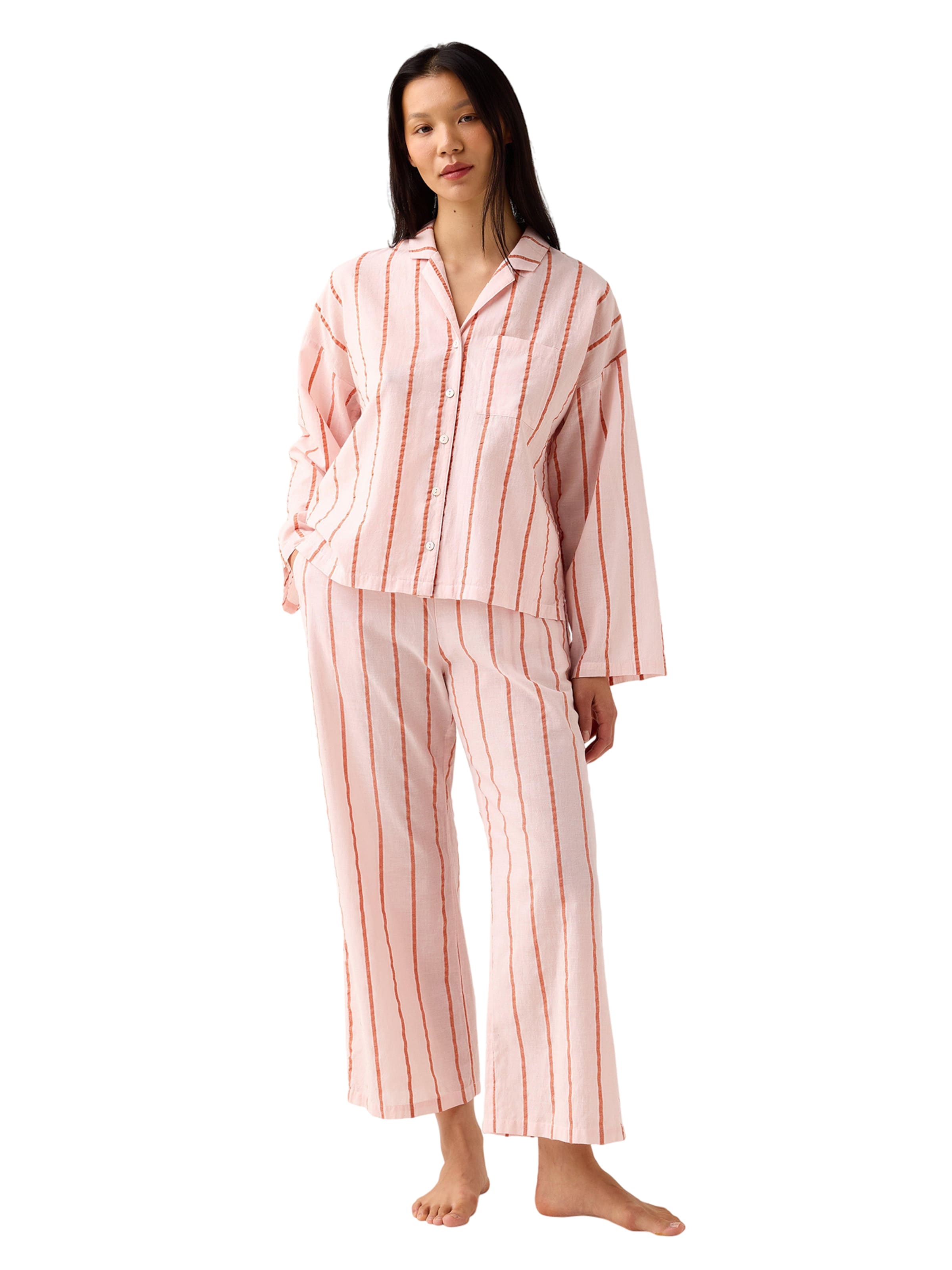 rožinė Lindex Pižaminės kelnės: priekis