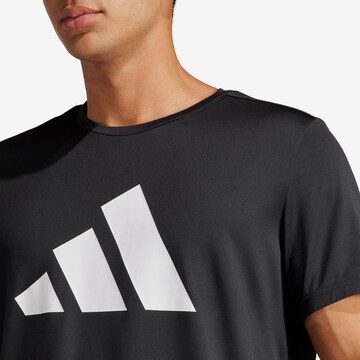ADIDAS PERFORMANCE Functioneel shirt 'RUN IT' in Zwart
