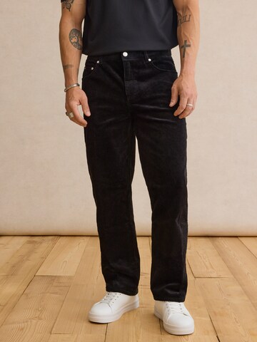 Regular Pantalon 'Andre' DAN FOX APPAREL en noir : devant