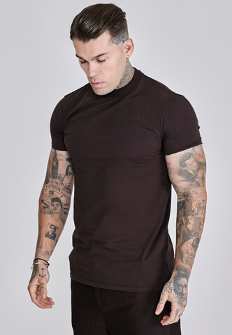 SikSilk Shirt in Brown: front