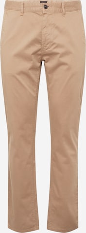 Pantalon chino BOSS Orange en marron : devant