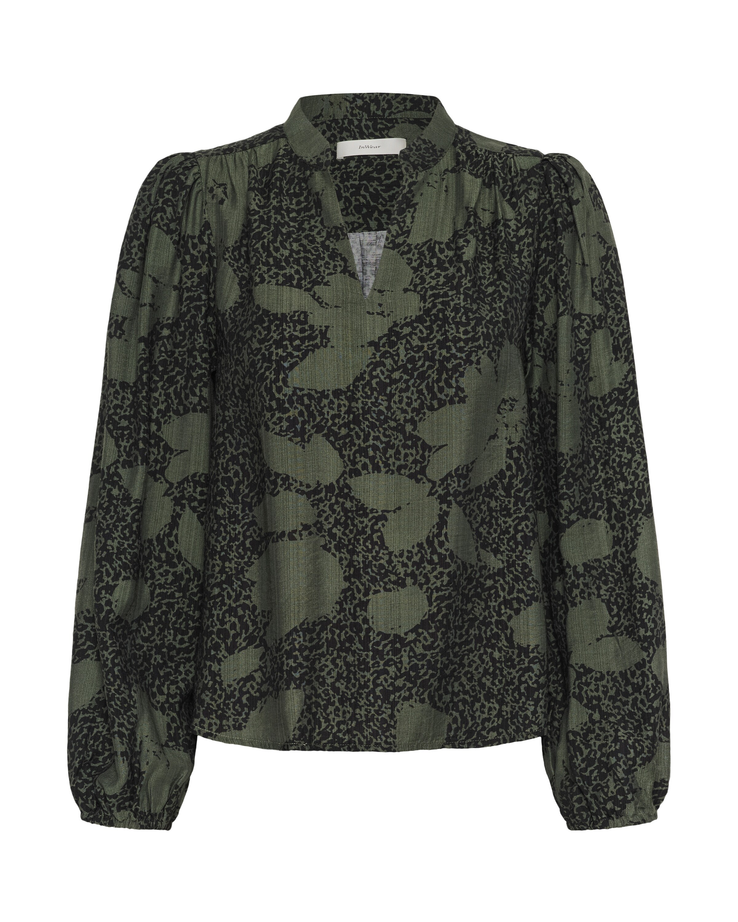 InWear Blouse 'IdanaIW' in Groen: voorkant