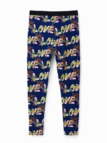 Desigual Skinny Leggings 'Garden' in Blue
