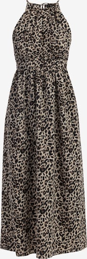 Suknelė iš faina, spalva – smėlio spalva / šviesiai ruda / juoda, Prekių apžvalga