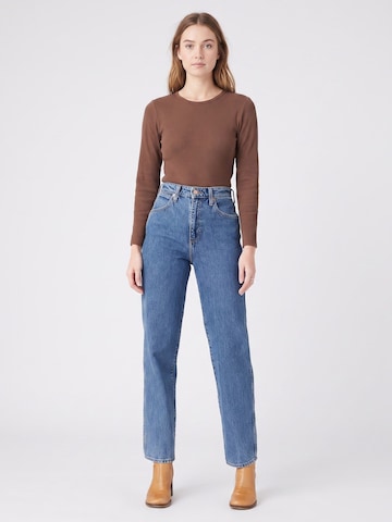 WRANGLER Luźne Jeansy 'Mom Straight Winter Hue Denim Pants' w kolorze niebieski: przód