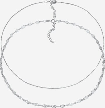 ELLI Halsband 'Valentino' i silver: framsida
