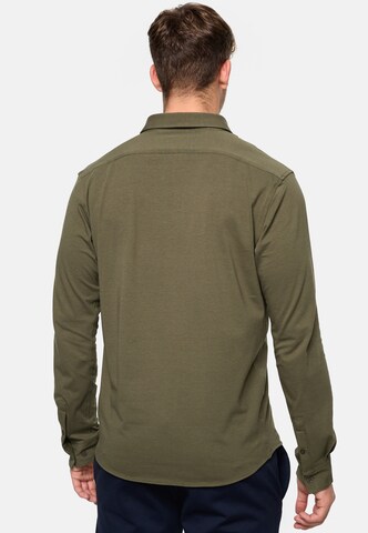 JEFF Slim fit Button Up Shirt 'Theodore' in Green