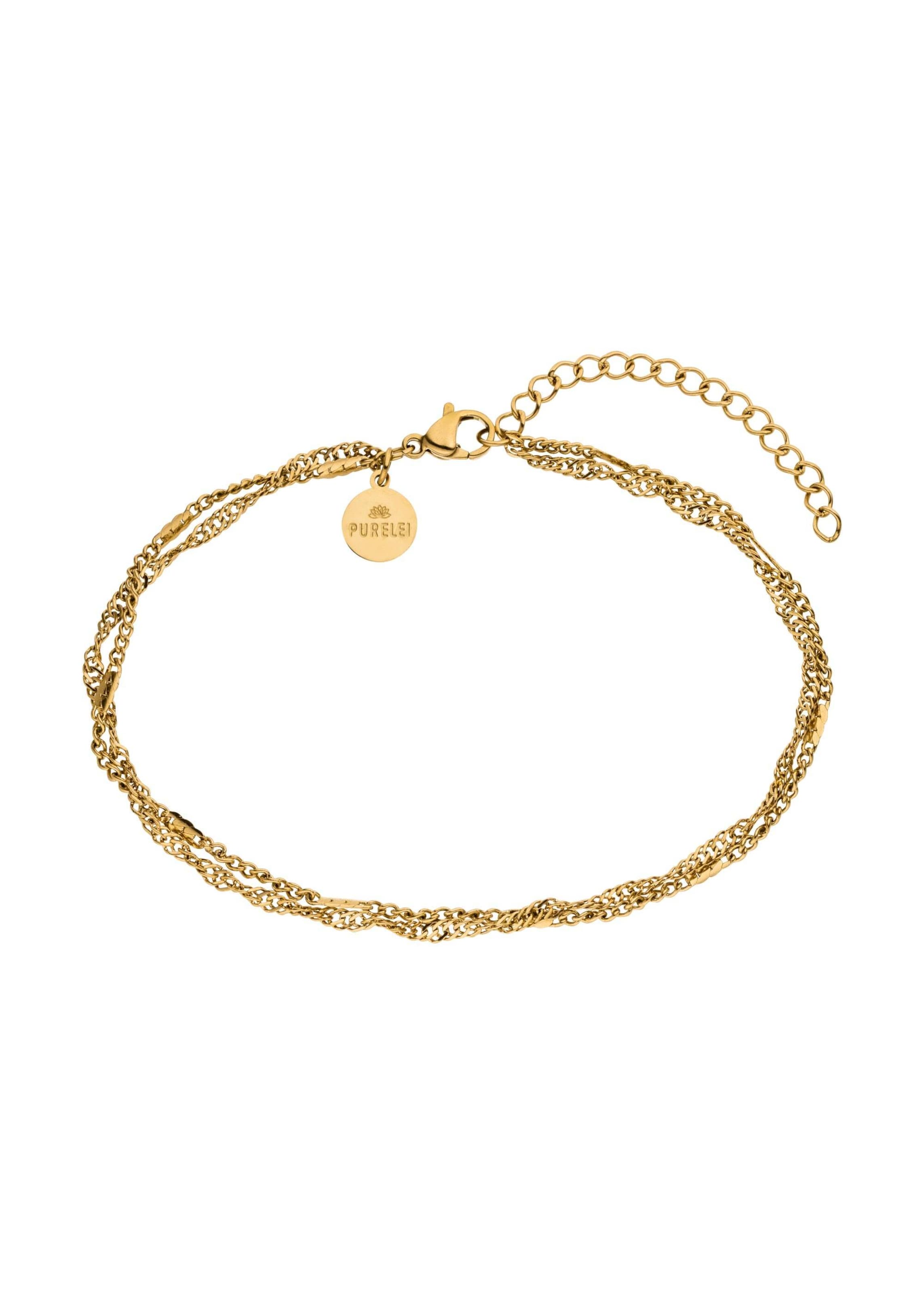 PURELEI Voetsieraden 'Authentic' in Goud: voorkant