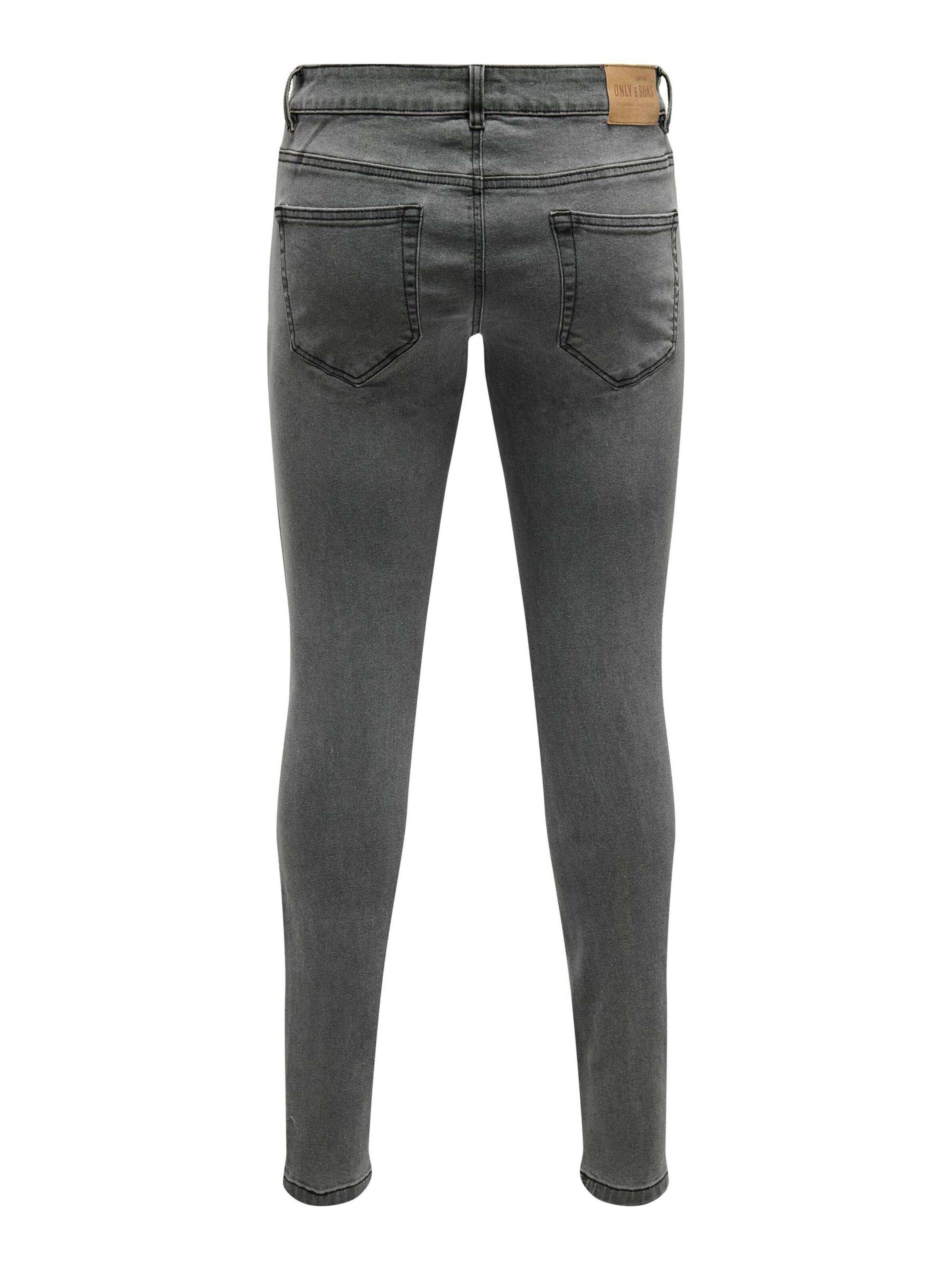 Only & Sons Skinny Jeans 'ONSWarp' in Grey