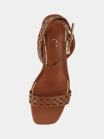 GUESS Strap Sandals 'Gastine' in Brown