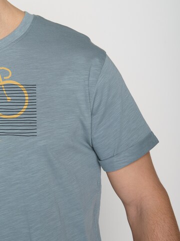 GREENBOMB Shirt 'Bike Bars' in Blauw