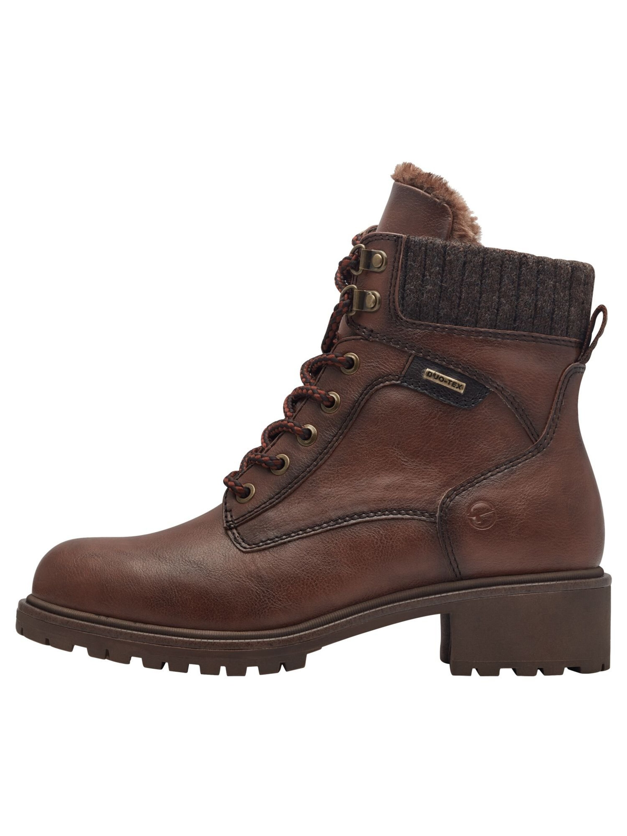Tamaris Lace-up boot in Brown