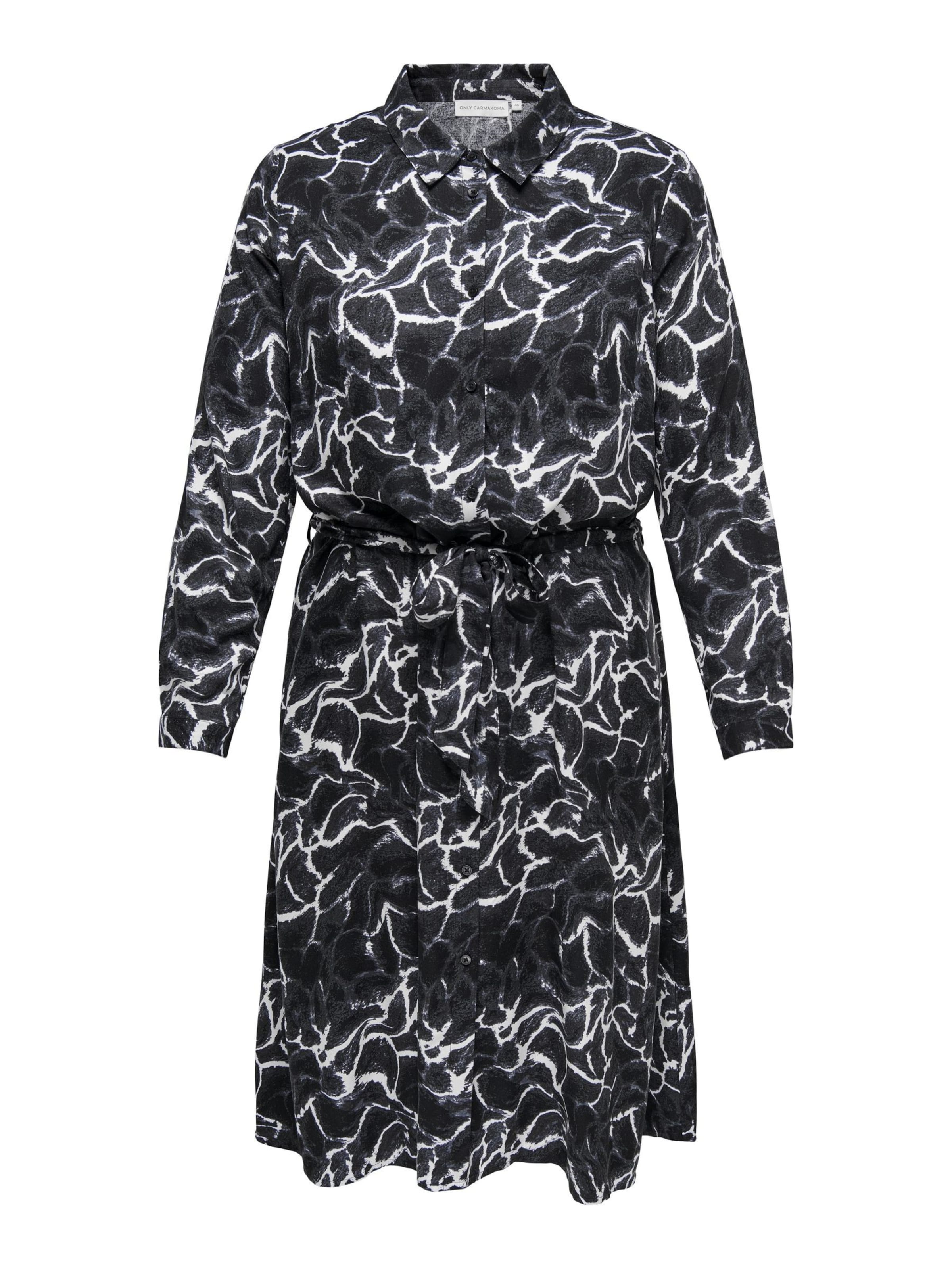 Robe-chemise ONLY Carmakoma en noir : devant