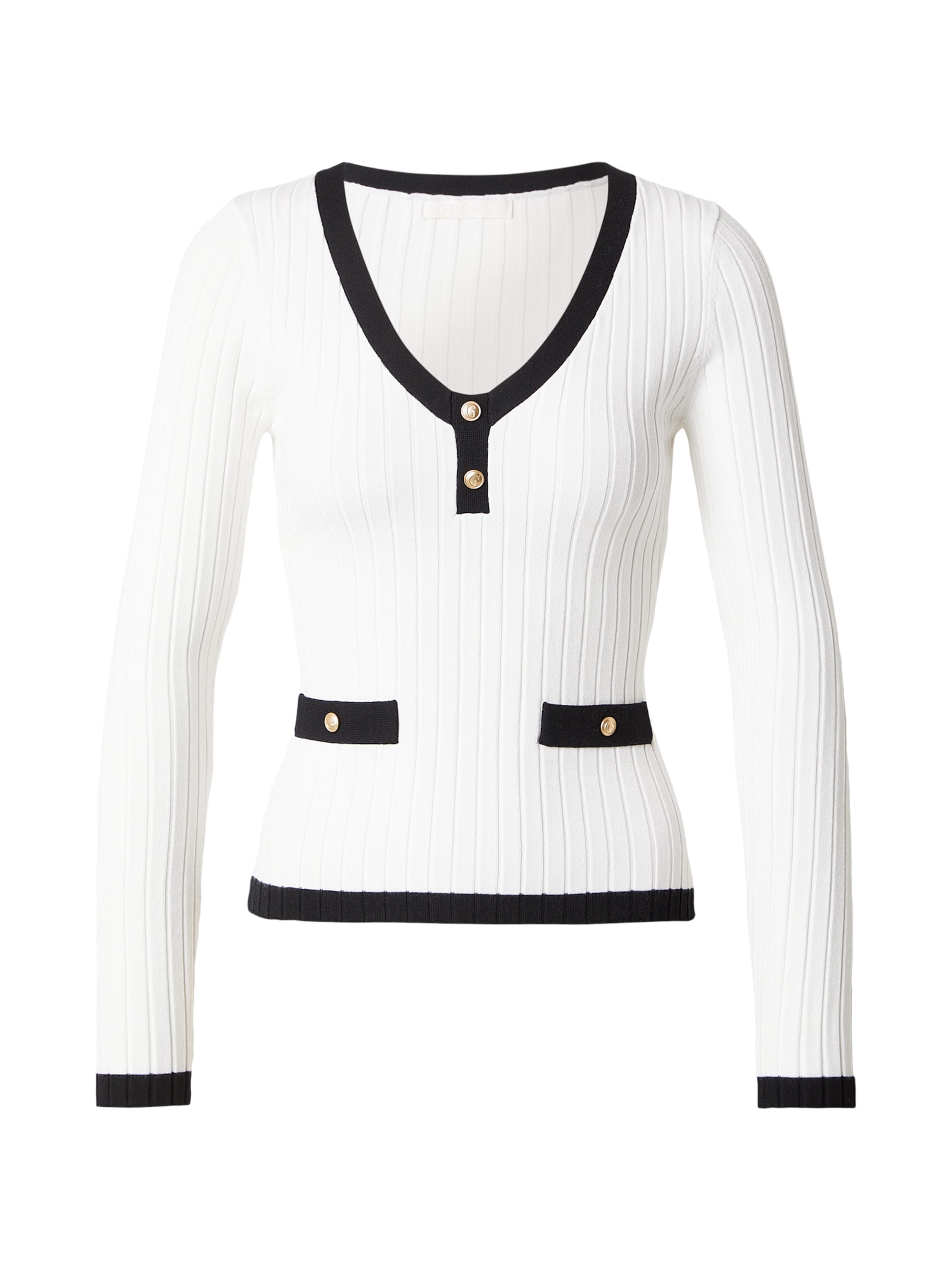 GUESS Свитер 'LAUREL' в Кремовый / Черный, Обзор товара