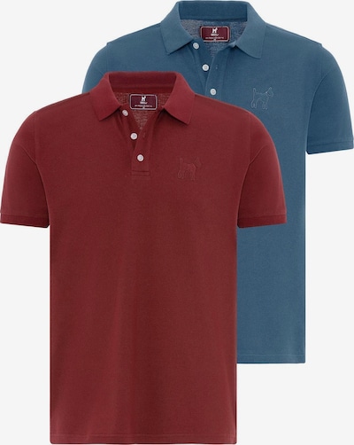 Marškinėliai iš Williot, spalva – melsvai pilka / tamsiai raudona, Prekių apžvalga