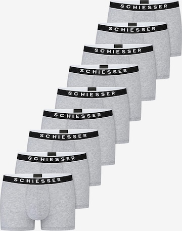 SCHIESSER Boxershorts '95/5 Organic Cotton' in Grijs: voorkant