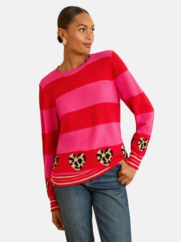 love & roses Pullover in Rot: Vorderseite