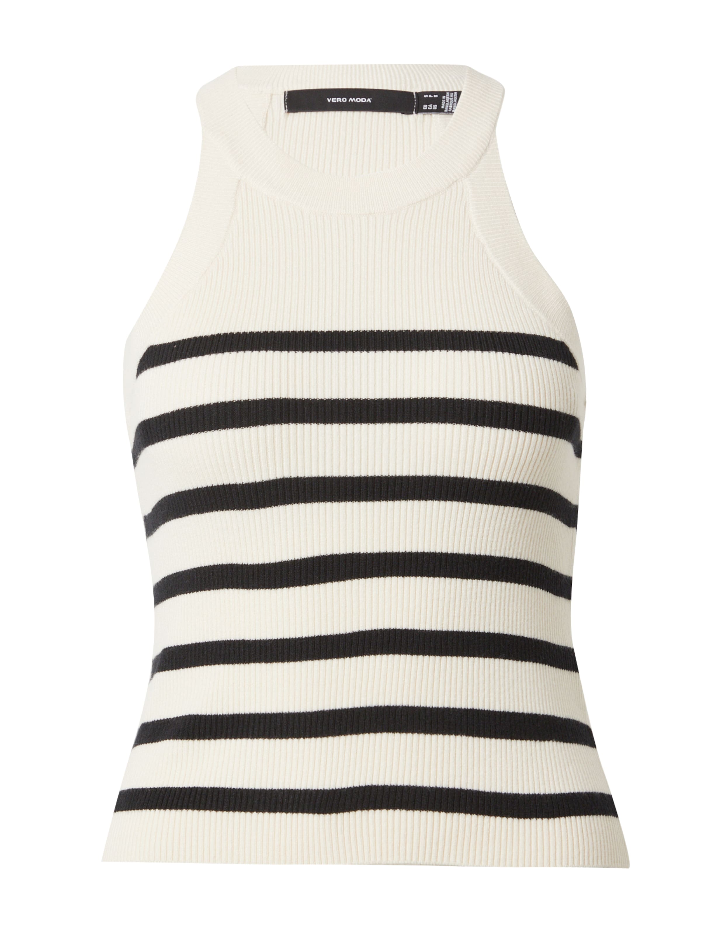 VERO MODA Gebreide top 'VMSABA' in Beige: voorkant