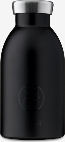 24Bottles Drinking Bottle 'Steel 250ml' in Black: front