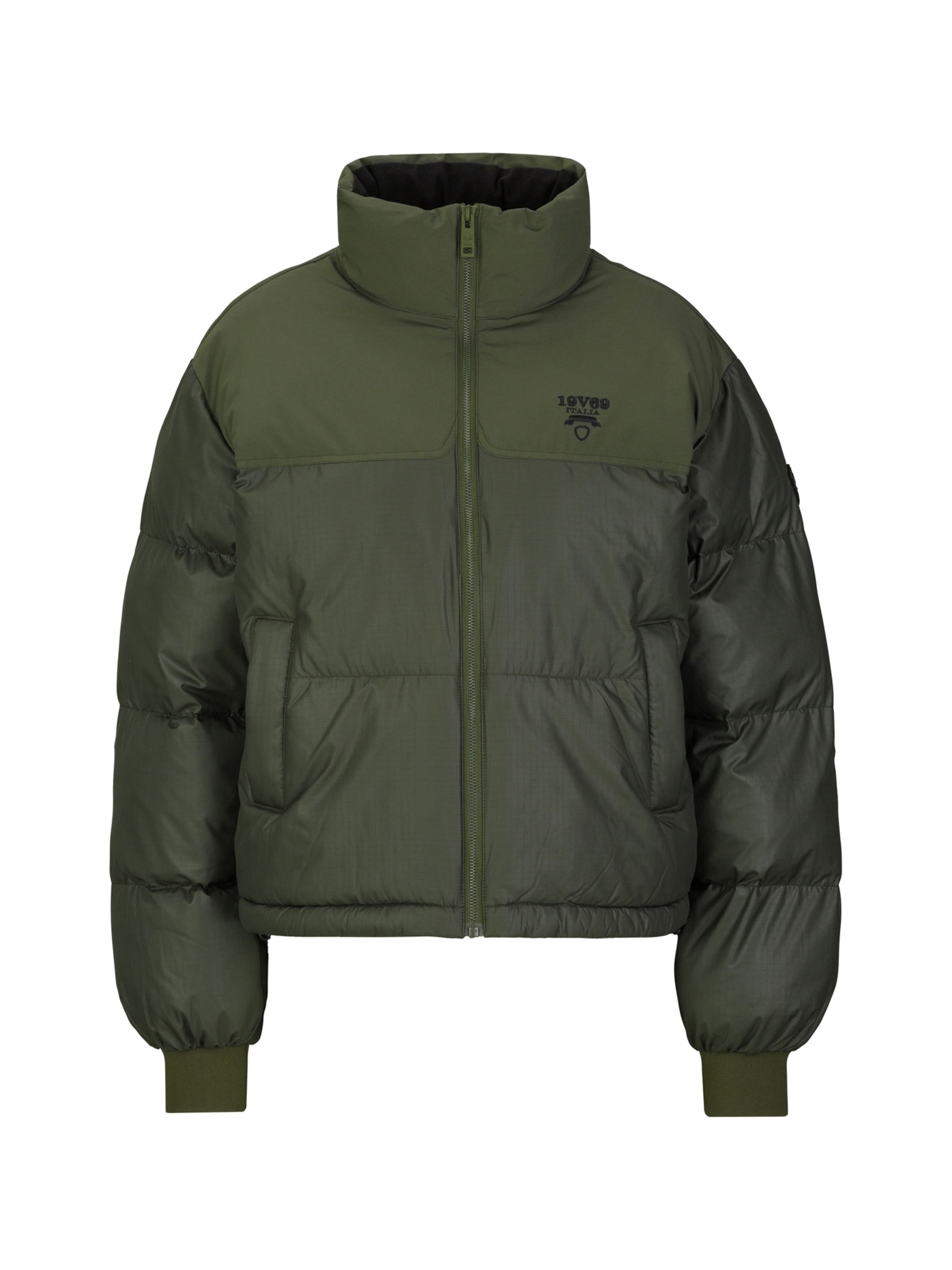 19V69 ITALIA Зимно яке 'Concetta' в зелено: отпред