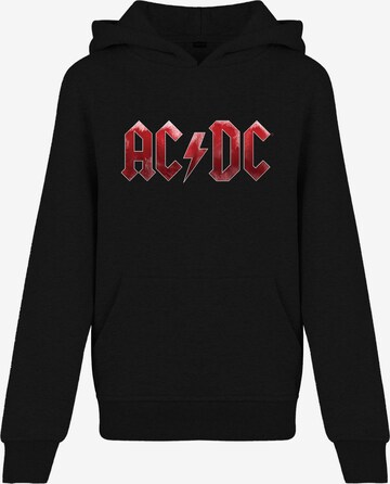 F4NT4STIC Sweatshirt 'ACDC Red Ice Logo' in Black: front