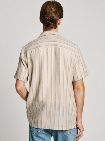 Pepe Jeans Regular fit Button Up Shirt 'Altea' in Beige