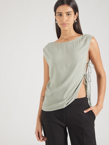 WEEKDAY Top in Groen: voorkant
