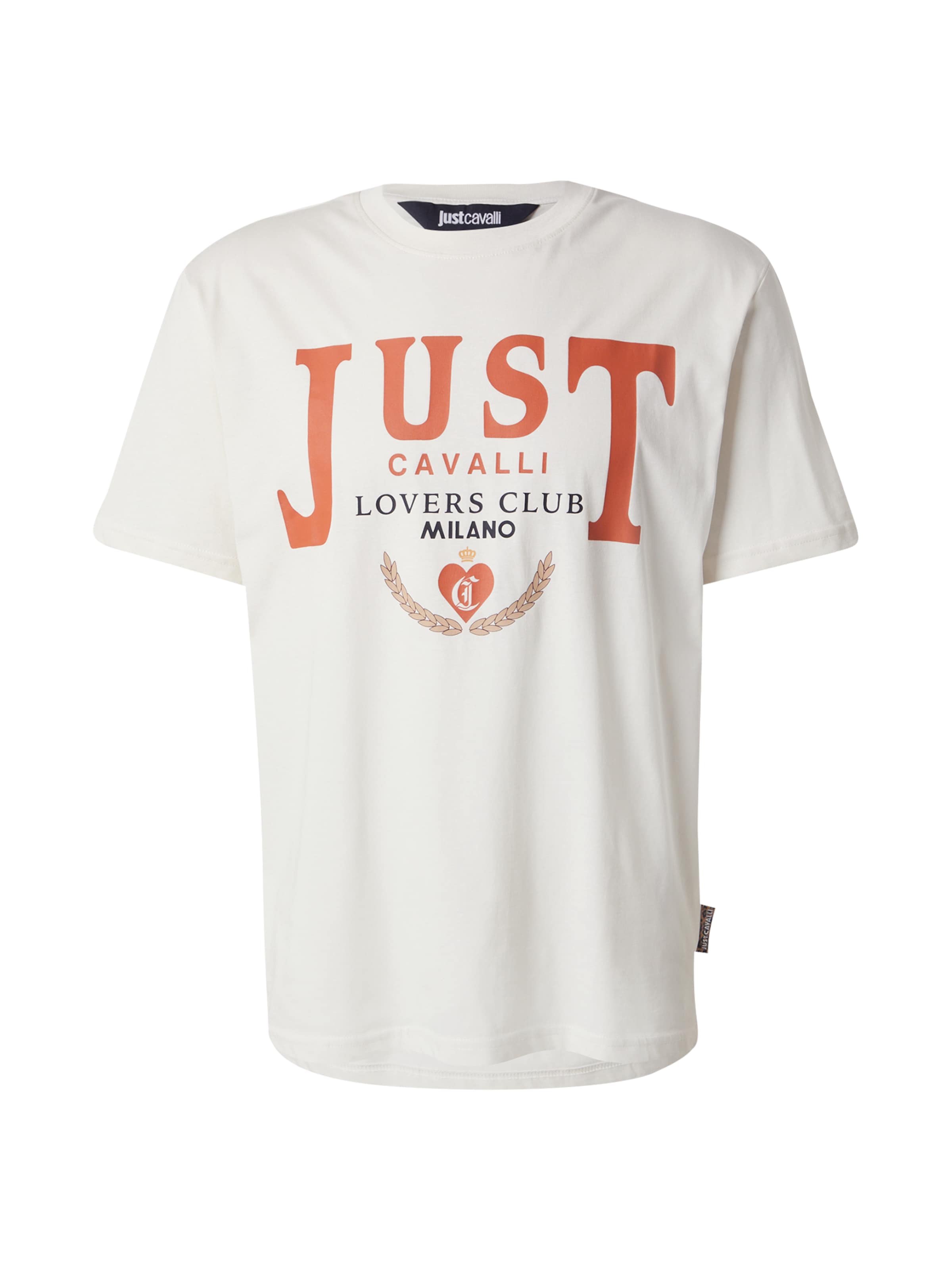 Just Cavalli T-shirt i vit: framsida