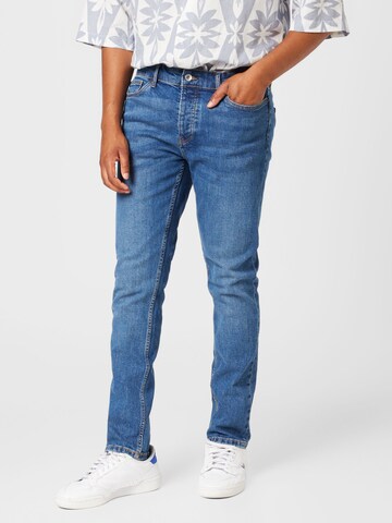 TOPMAN Skinny Jeans in Blue: front