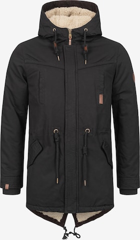 Alessandro Salvarini Winter Parka in Black: front