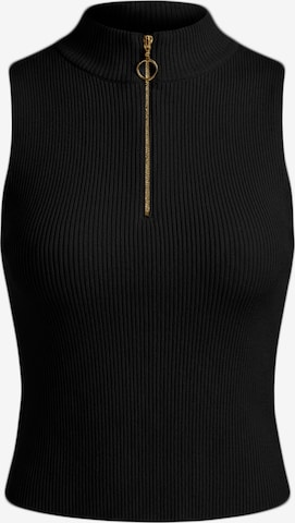 Imily Bela - Top de punto en negro: frente