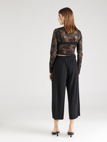 s.Oliver BLACK LABEL Wide leg Παντελόνι σε μαύρο