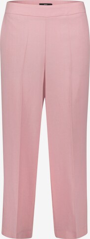 zero Pleated Pants in Pink: front