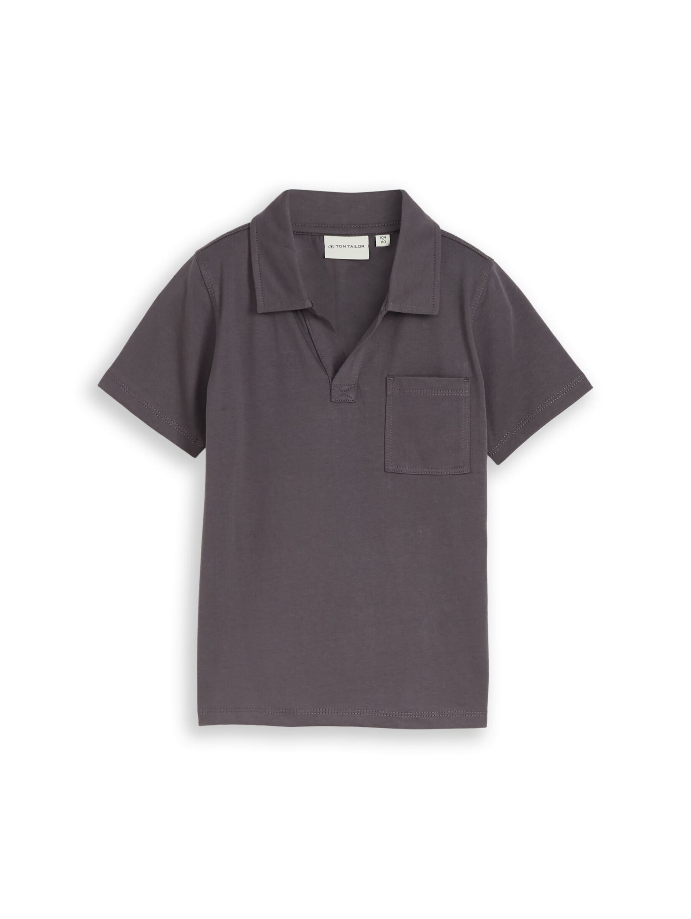 TOM TAILOR Poloshirt in Grau: Vorderseite